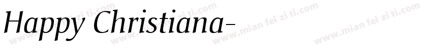 Happy Christiana字体转换